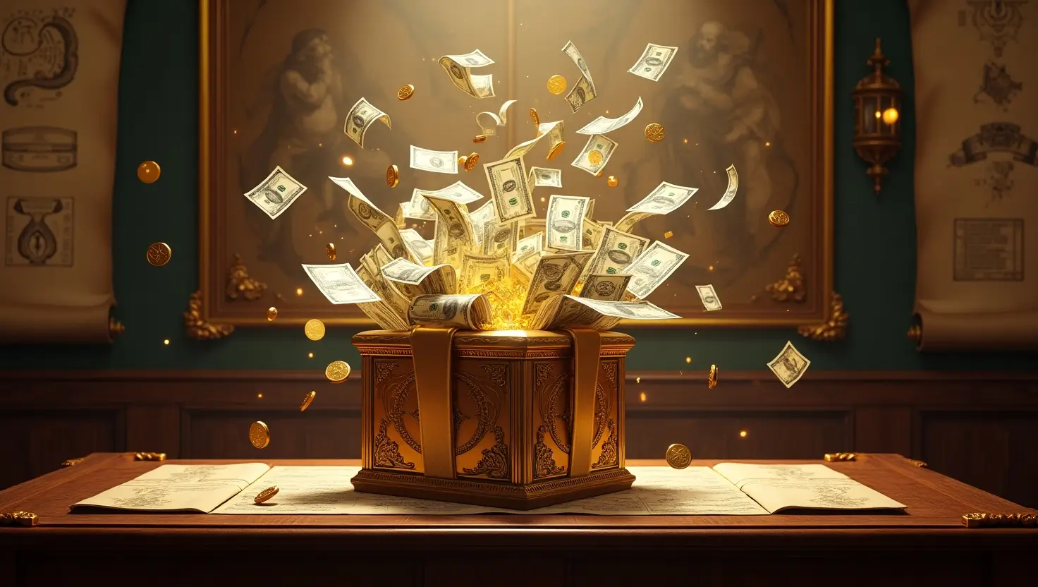 Animowany baner dla niedzielnego bonusu doładowującego Vincispin Casino